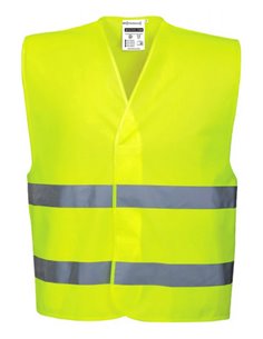 Warnweste mit 2 Bändern und Klettverschluss T-MHV714YF