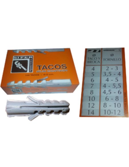 SIFER GRAUES NYLON TACO 5x25 BOX 100 EINHEITEN 6005/S