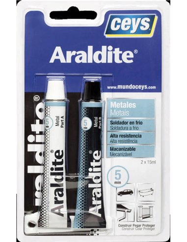 CEYS ARALDITE METAL ESPECIAL 15 ML + 15 ML BL.510350