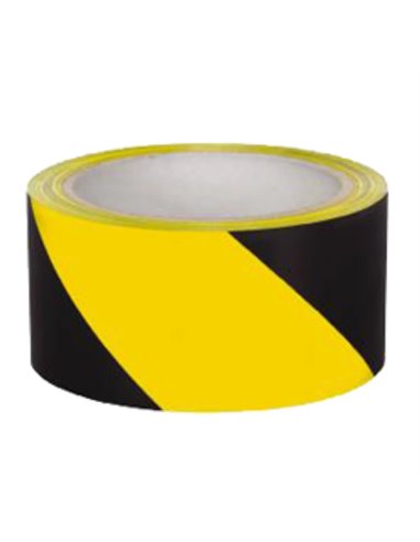 Geko Banda Signalband, Rolle 7 cm x 200 m, gelb/schwarz, 200/6