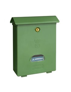 Buzón Arregui Vertical Clásico Plástico Verde 240x346x110 E1073