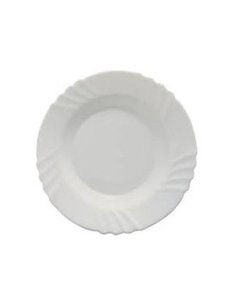 White Dessert Plate 20 cm Ebro Model Reference HAE01003