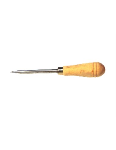 Numero 3 punzoni con manico in legno senza occhi