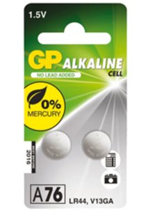 BATTERIE GP MICROALCA 2 BATTERIE LR0044-B2MF GP 1.5V 110 mAh G342