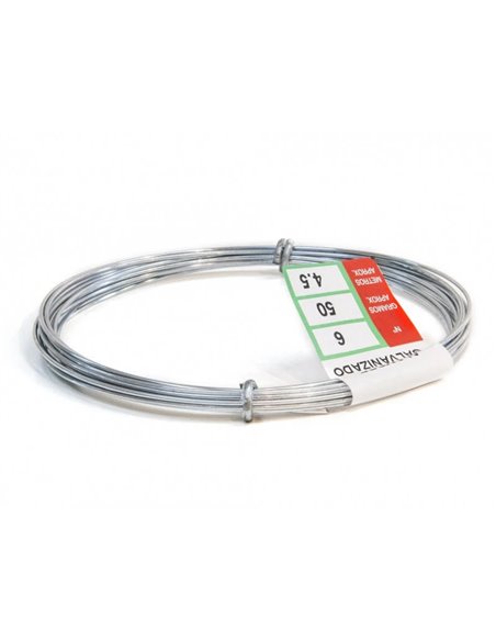 Alambre galvanizado rollo 1 kg número 18 3.40 mm
