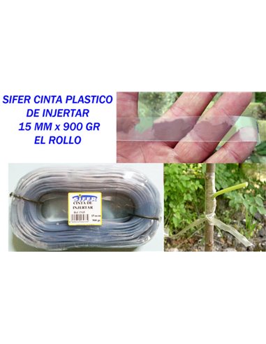 Ruban de greffage en plastique SIFER, rouleau de 15 mm x 900 g