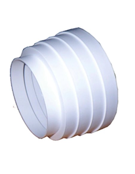 Coupled Reduction Hood PVC White 100, 120, 125 Ref. 0660