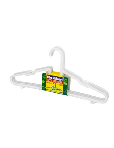 Lot de 3 cintres en plastique 42 cm 0952NU