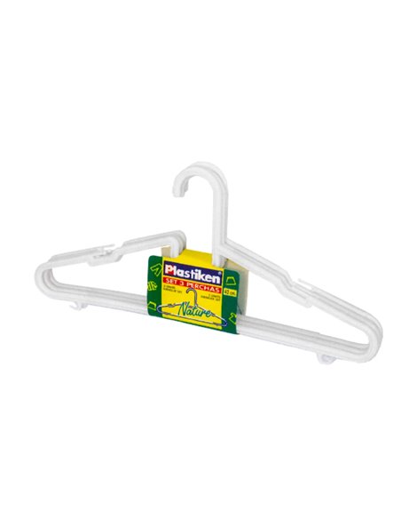 Set di 3 grucce in plastica 42 cm 0952NU