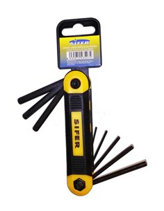 Set Chiavi A Brugola Bruciate 8 Pezzi Sifer Navaja 13-3801