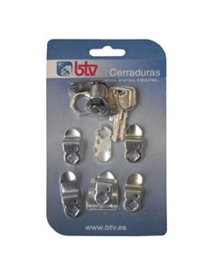Universal lock kit for mailbox number 1 chrome ref 60001