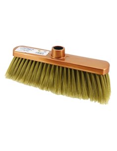 Copper-colored plastic broom 30 cm for domestic sweeping