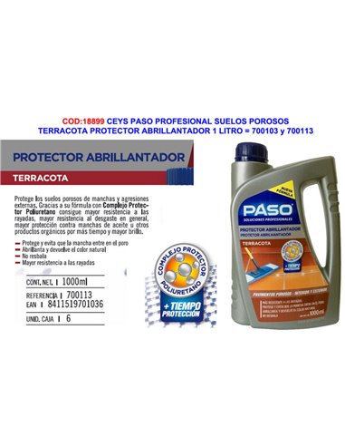 Ceys Paso Terracotta Floor Protector Gloss Enhancer 1 L