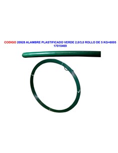 Grüner laminierter Draht 2,0/3,0 Rolle à 5 kg 6005