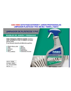 CEYS EXTREME DETERGENTE PER GRADINI E GIARDINO PER PLASTICA E PVC 500ML