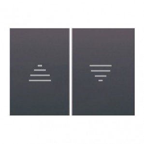 Tecla para interruptor de persianas GRIS LAVA BJC Coral 21765-GL