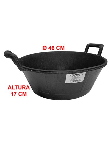 Sifera Espuerta 20L Borracha Reforçada 2 Alças 46x17cm