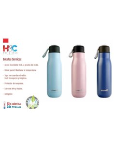 Thermoflasche aus Edelstahl, 500 ml, blau, WECOOK Ref. 61500