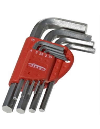 LTB 10-Piece Regular Chrome Plated Allen Key Set (1.5-10)