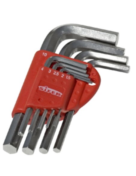 LTB 10-Piece Regular Chrome Plated Allen Key Set (1.5-10)