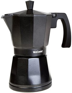 Luccia WECOOK Aluminum Coffee Maker Suitable for Induction 6 Cups 30106