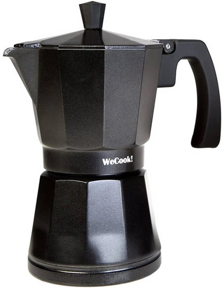 Luccia WECOOK Aluminum Coffee Maker Suitable for Induction 6 Cups 30106