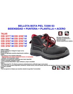 S3 72300 leather boot size 39 with bidens, toe and sole