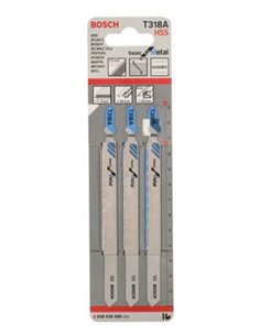 Bosch T318A5x132 L Seghetto alternativo in metallo HSS 3 unità U2608638698