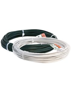 Fio com bainha verde 25 m x 3 mm por rolo