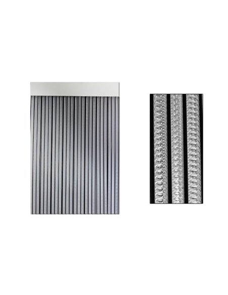 Tenda per porta a nastro Duero 90x210 N°7 nero-trasparente 11406D