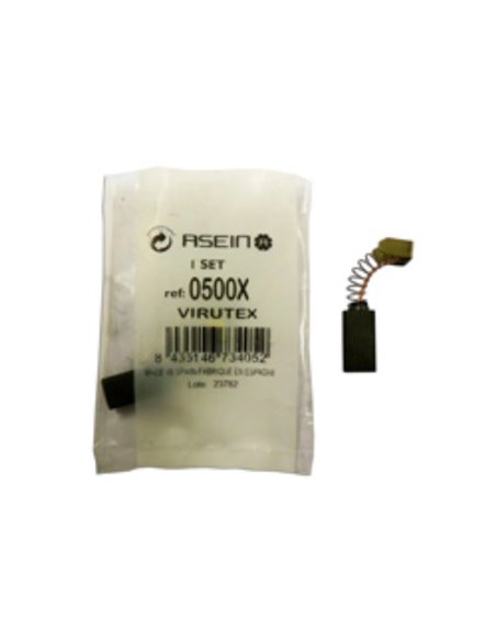 Pinceaux Virutex 0500x6,4x10,0x19,0 Blister 2 unités