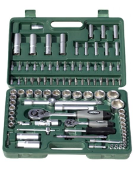 Conjunto de chave de soquete profissional SIFER 94 peças 1/2-1/4