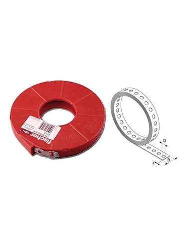 Fita perfurada de ferro galvanizado Fischer CP-10 H 15051