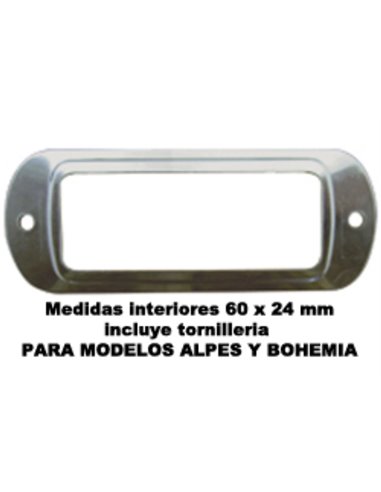 BTV REPPACK 5 EDELSTAHL-METALL-KARTENHALTER 60x24 MM MIT TORNI 60603