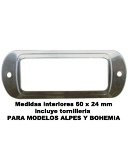 BTV REPPACK 5 EDELSTAHL-METALL-KARTENHALTER 60x24 MM MIT TORNI 60603