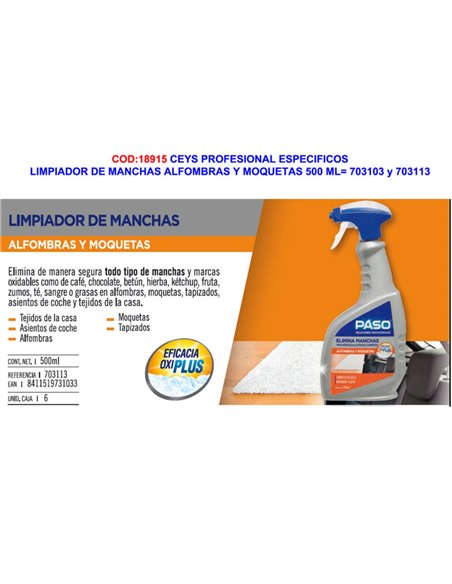 CEYS Step Detergente Antimacchia Specifico 500 ml
