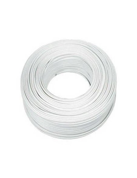 Flat hose electric cable 2x1.5 mm 100 m white