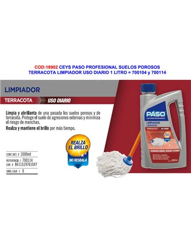 CEYS Terracotta Daily Floor Cleaner 1L