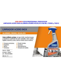 CEYS Detergente per acciaio inossidabile 500 ML 703012-703022