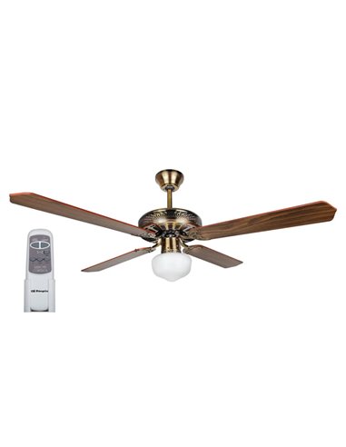 Orbegoz® Ventilateur de Plafond avec Commande 132 cm 60W CL76132 Réf 15971