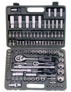 SIFER Professional Socket Wrench Set 108 Pieces 1/2-1/4 AB718