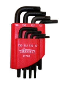 SIFER Set di chiavi Torx azzurrate da 8 pezzi NormallT700