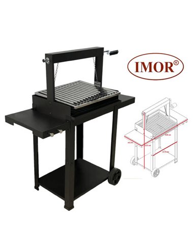 Churrasqueira Modelo Montevidéu 40x57,5 com Rodas IMOR080660
