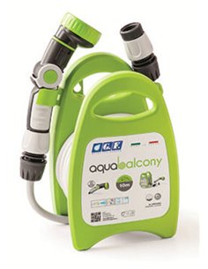 PLUVIA GF KIT PORTAMANGUERAS AQUABALCONY 10 MT VERDE  80285852