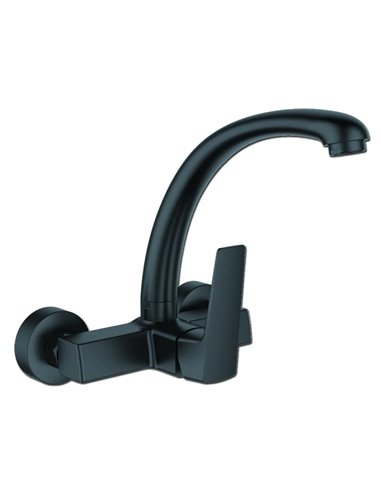 IBERGRIF MONOMANDO COCINA MURAL NEGRO IBIZA M16307B