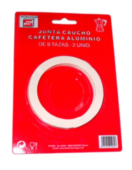 ACCESORIO CAFETERA BLISTER2 JUNTA SILICONA CAFETERA 6 TAZA 1483