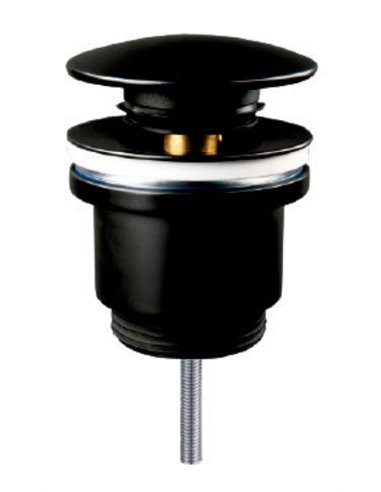 VALVULA CLICK-CLACK LATON ACABADO NEGRO MATE TAPONAR019-N