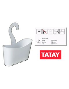 TATAY CESTILLO STANDARD MULTI/BLANCO 25x9x28 CM6608701