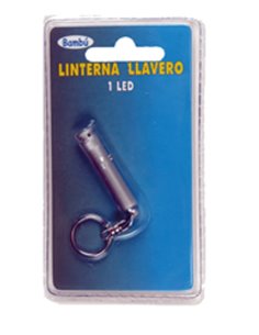 BAMBU LINTERNA LLAVERO 1 LED BLISTER 1029B