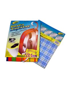 HOGAR BLISTER BOLSA PORTAZAPATOS CON BASE DE CARTON 117.2